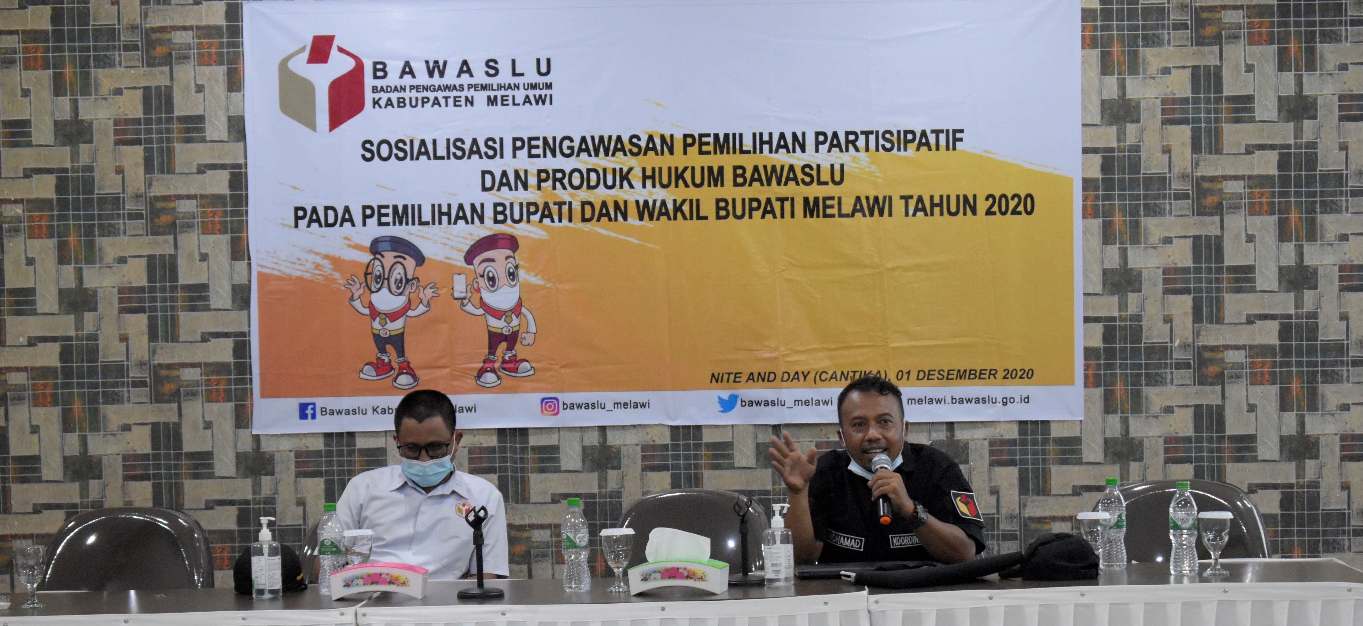 BAWASLU MELAWI MELAKSANAKAN SOSIALISASI PENGAWASAN PEMILIHAN PARTISIPATIF