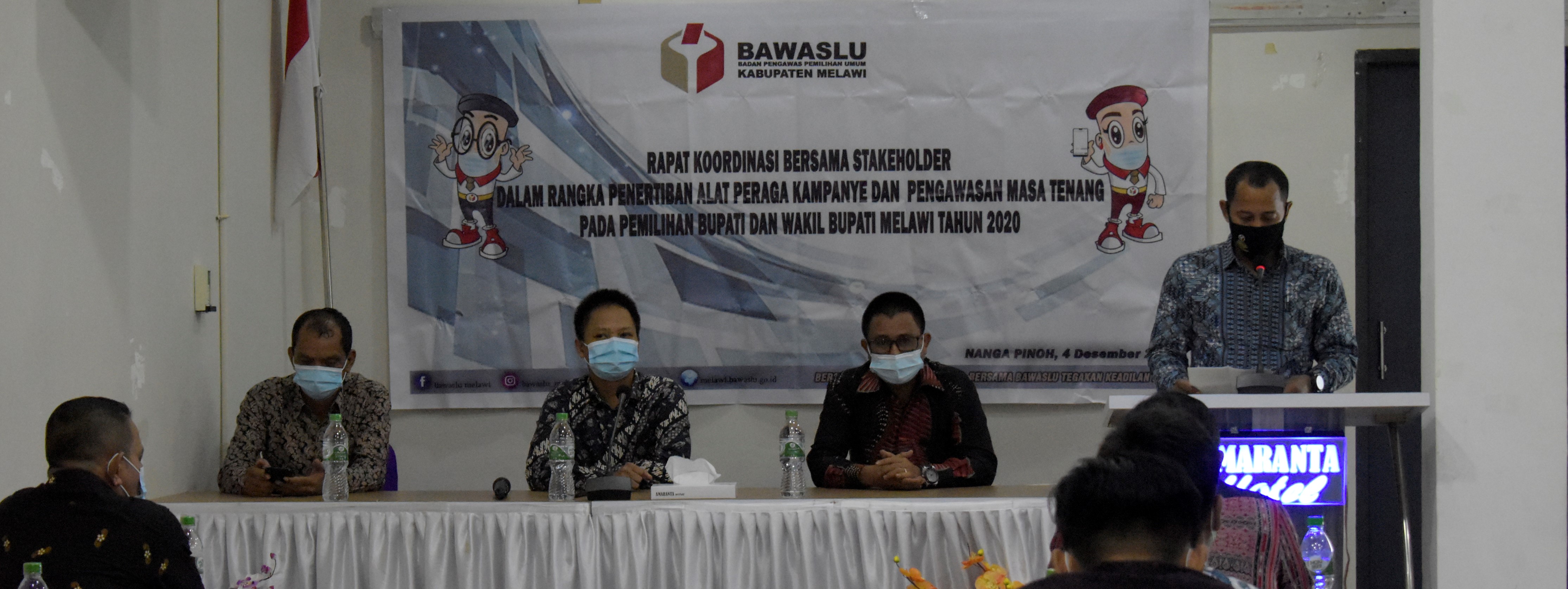 BAWASLU MELAWI ADAKAN RAPAT BERSAMA STAKEHOLDER JELANG MASA TENANG