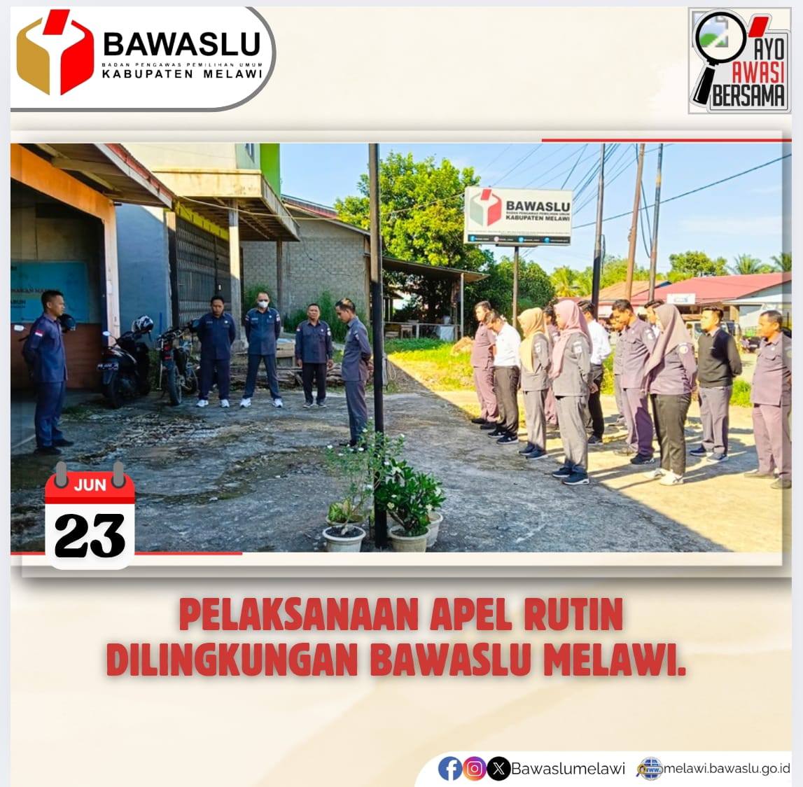 Apel Pagi Senin 23 Juni 2025