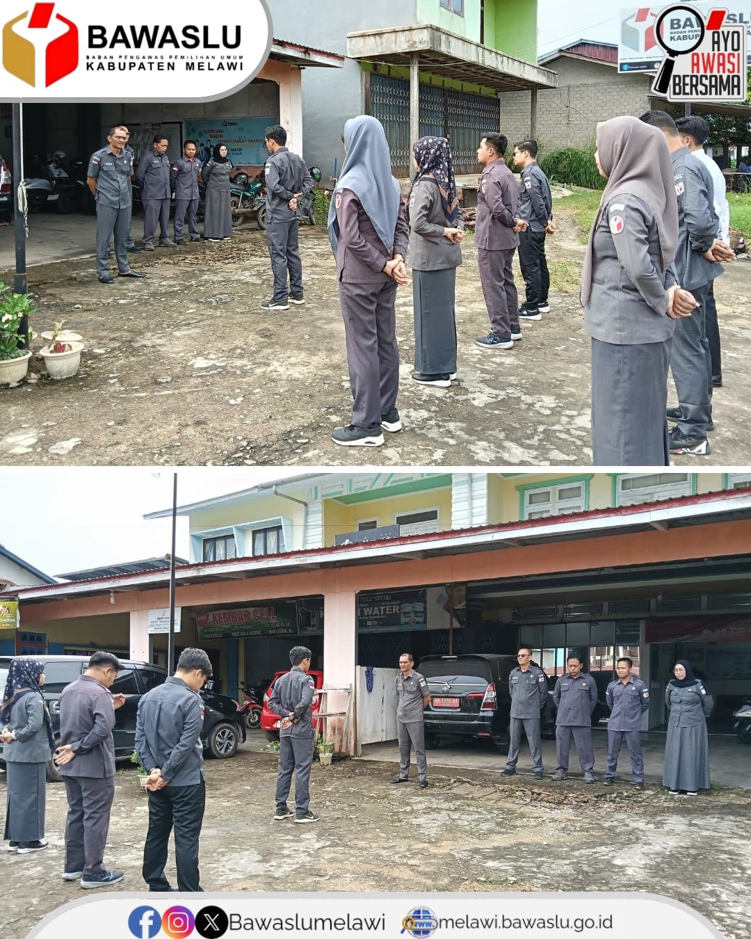 Badan Pengawas Pemilihan Umum (Bawaslu) Kabupaten Melawi menggelar apel pagi rutin pada Senin, 30 Juni 2025
