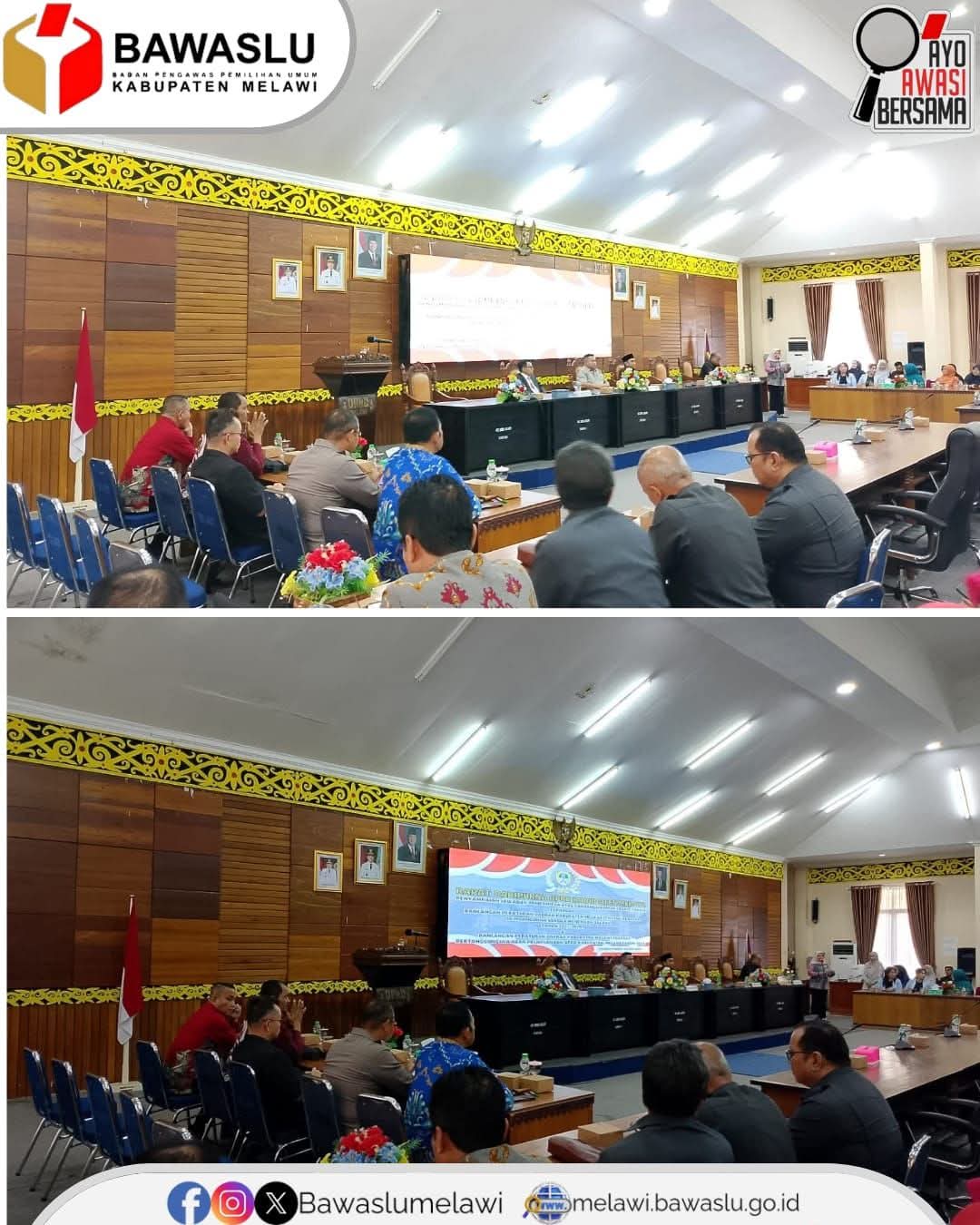 Bawaslu Kabupaten Melawi Menghadiri Rapat Paripurna DPRD Kabupaten Melawi