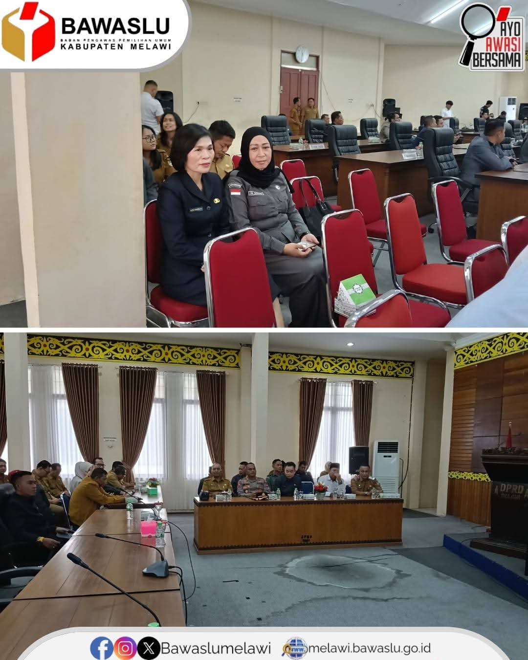 Bawaslu Melawi Hadiri Rapat Paripurna DPRD Kabupaten Melawi, penyampaian tentang RPJMD tahun 2025-2029 dan penyampaian Raperda Kab. Melawi tentang pertanggungjawaban pelaksanaan APBD Tahun 2024