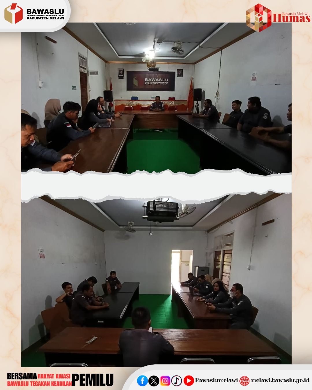 Bawaslu Melawi Gelar Rapat Persiapan Upacara Hari Sumpah Pemuda