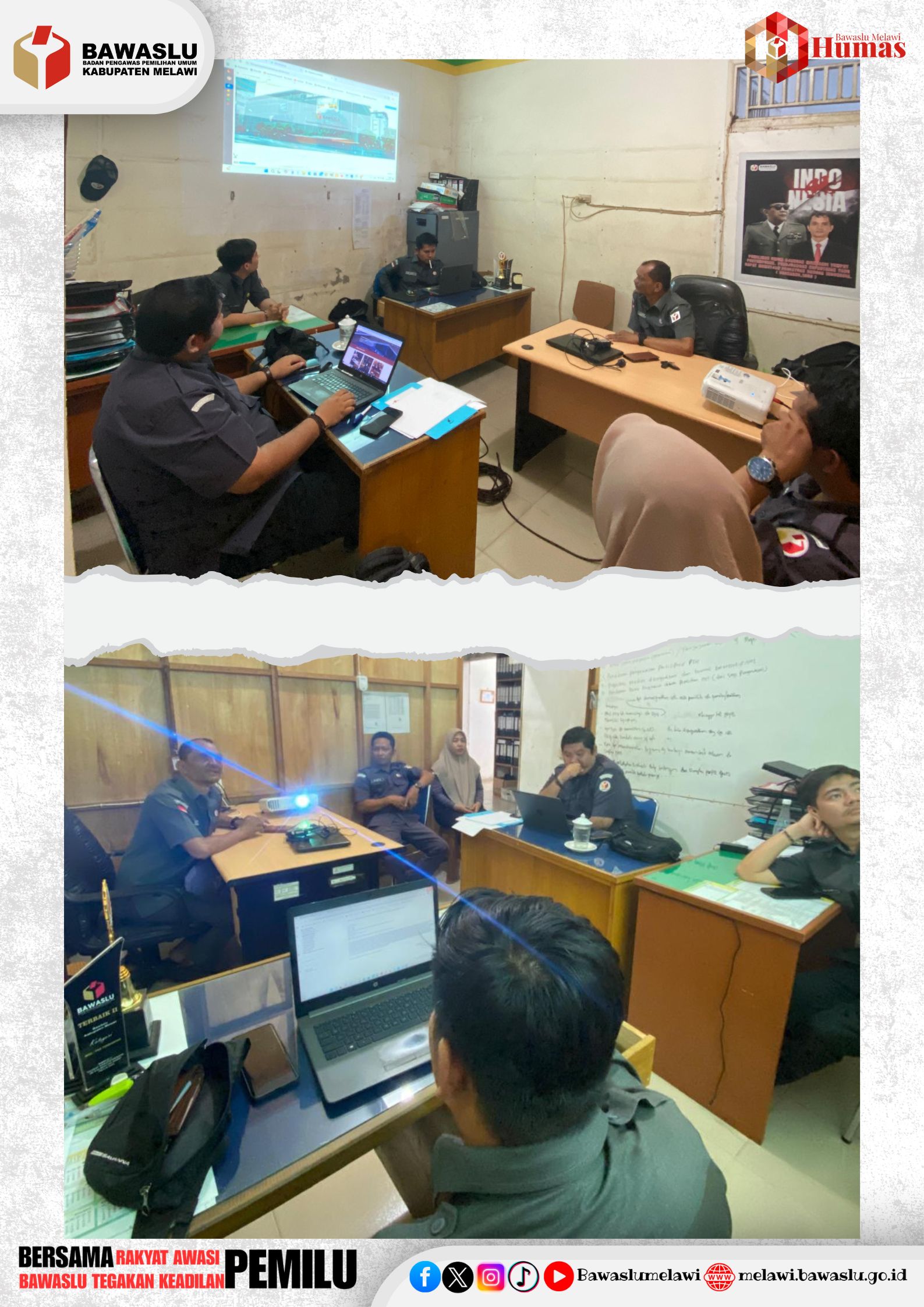 Bawaslu Melawi Gelar Rapat Konsolidasi Divisi HP2H