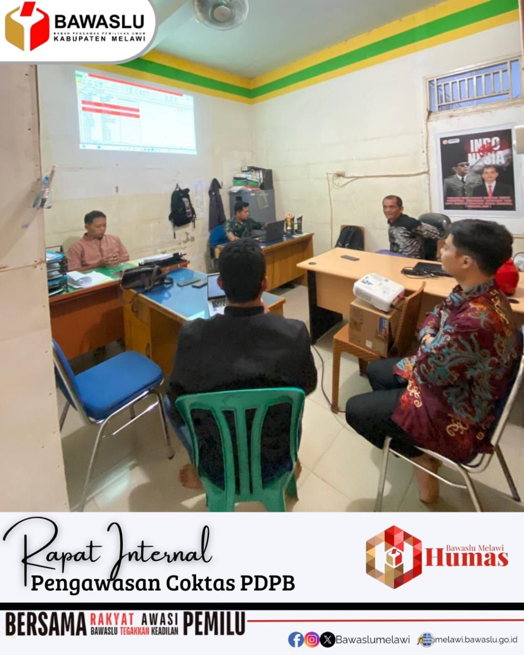Koordinator Divisi Hukum, Pencegahan, Parmas dan Humas (HP2H) Gelar Rapat Internal