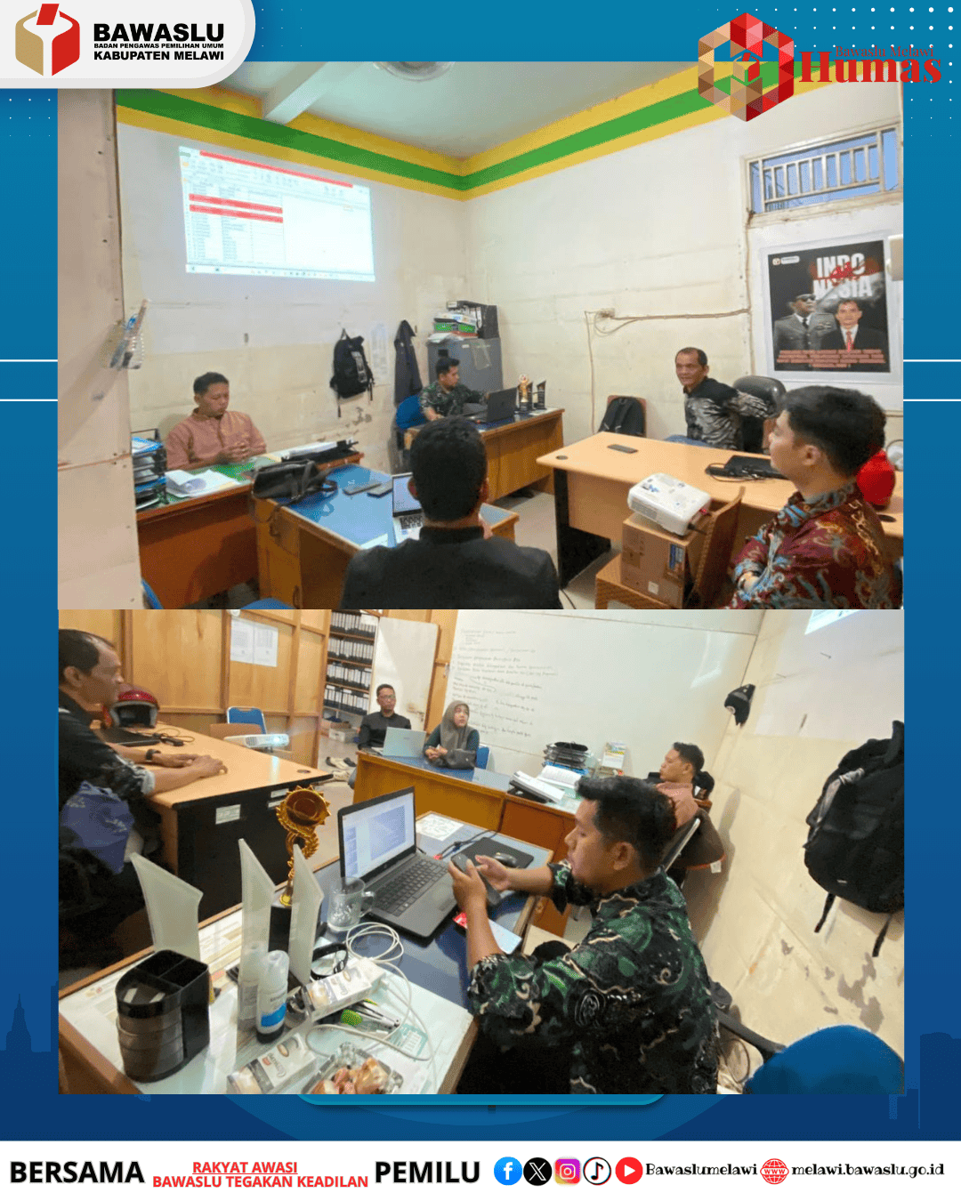 Divisi HP2H Bawaslu Melawi Gelar Rapat Tindak Lanjut 