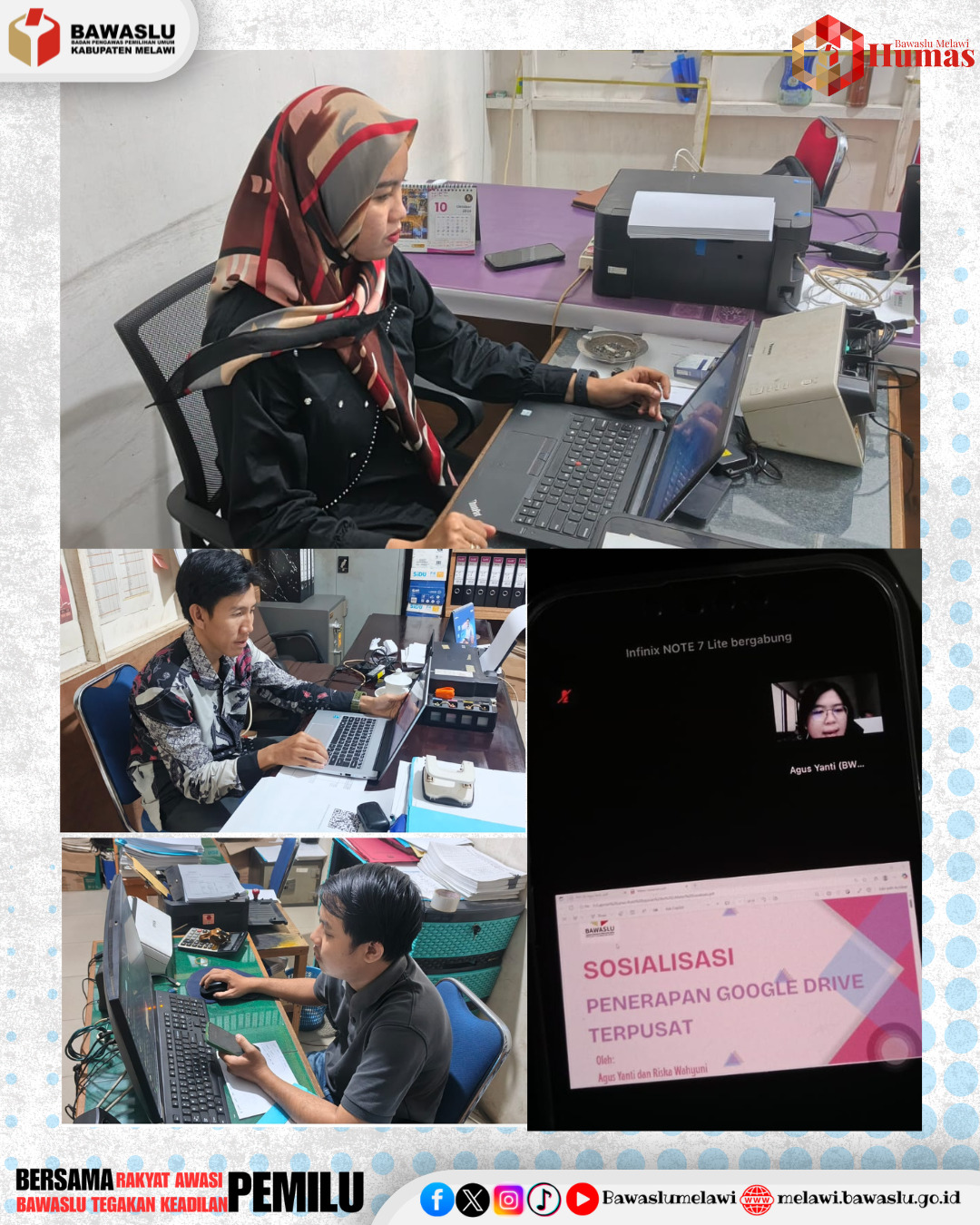 Bawaslu Melawi Ikuti Rapat Daring Realisasi Rancangan Aktualisasi CPNS 2025