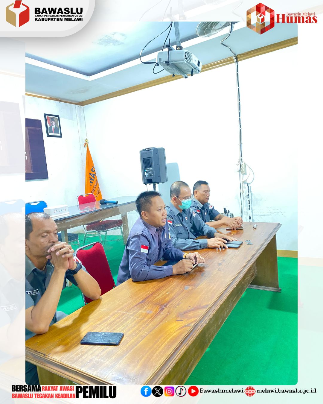 Bawaslu Melawi Lakukan Persiapan sebagai Narasumber dalam kegiatan daring Program “Selasa Menyapa”