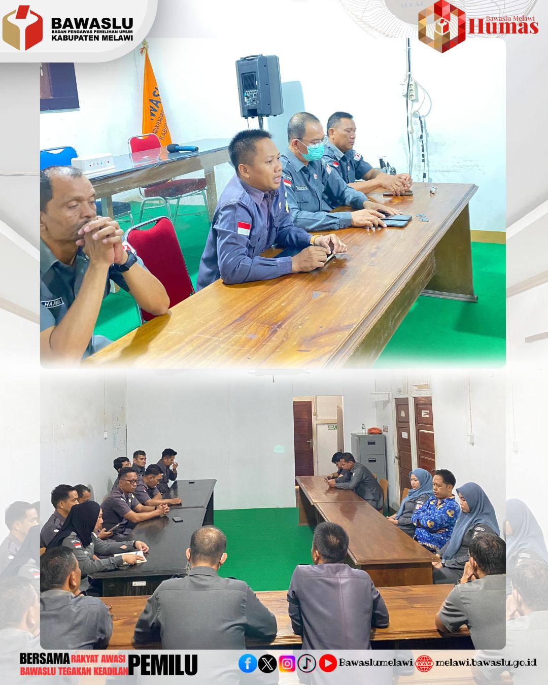 Bawaslu Kabupaten Melawi Gelar Rapat Internal Bahas Penguatan Pengawasan dan Program Kerja Kelembagaan