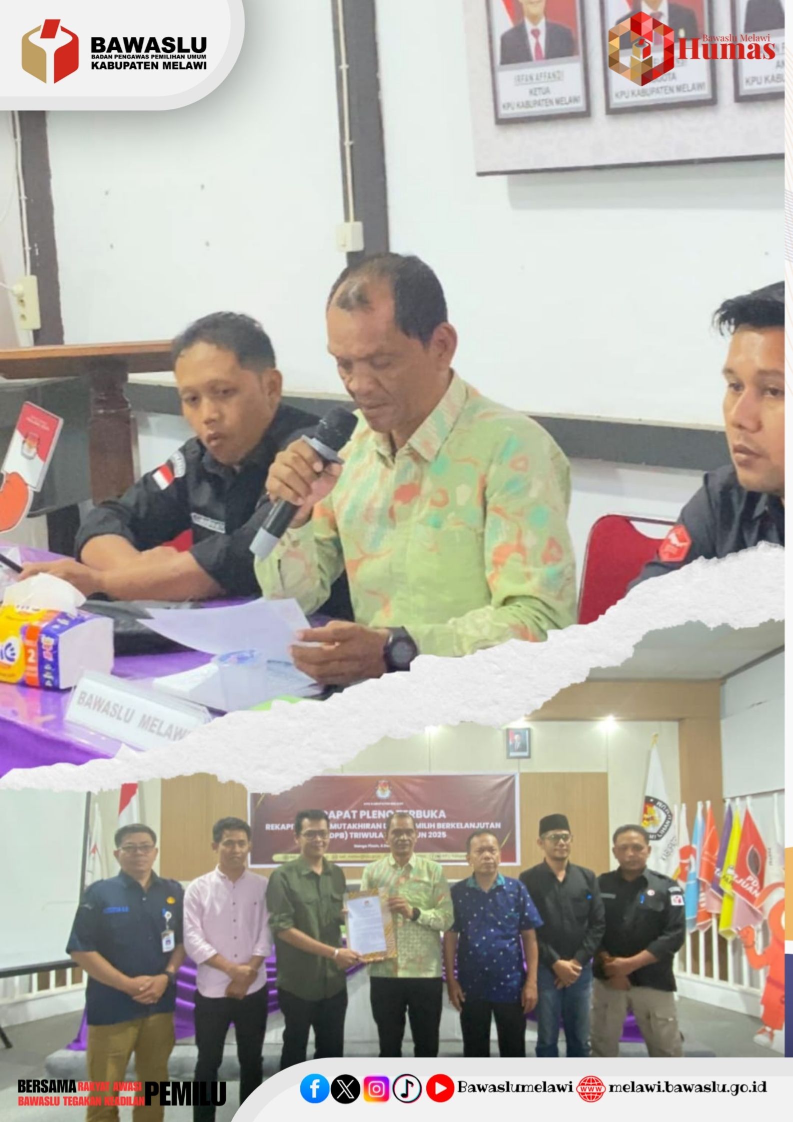 BAWASLU MELAWI PERTANYAKAN KENAIKAN DATA PEMILIH 