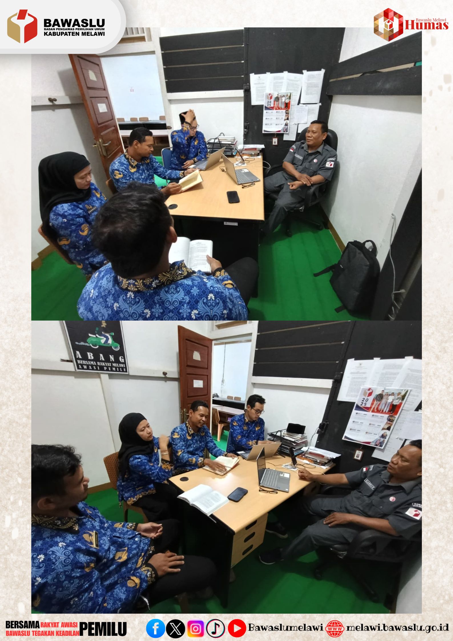 Bawaslu Kabupaten Melawi Laksanakan Koordinasi Internal Terkait Inventarisasi Permasalahan Hukum Pemilu