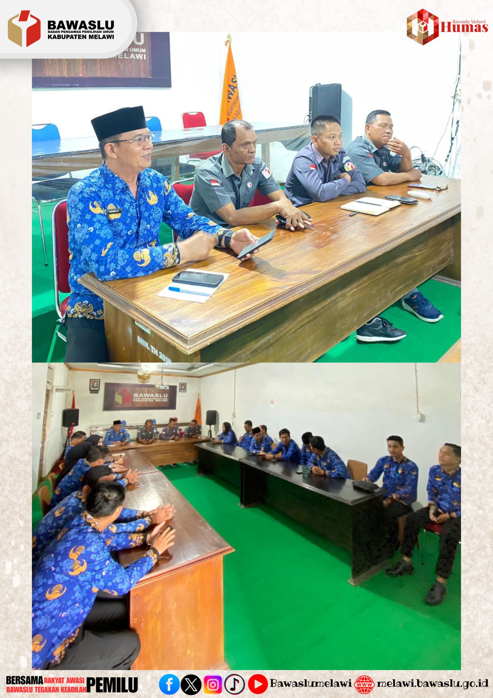 Bawaslu Kabupaten Melawi Gelar Rapat Internal: Mantapkan Persiapan Penyusunan Renstra Tahun 2025 - 2029
