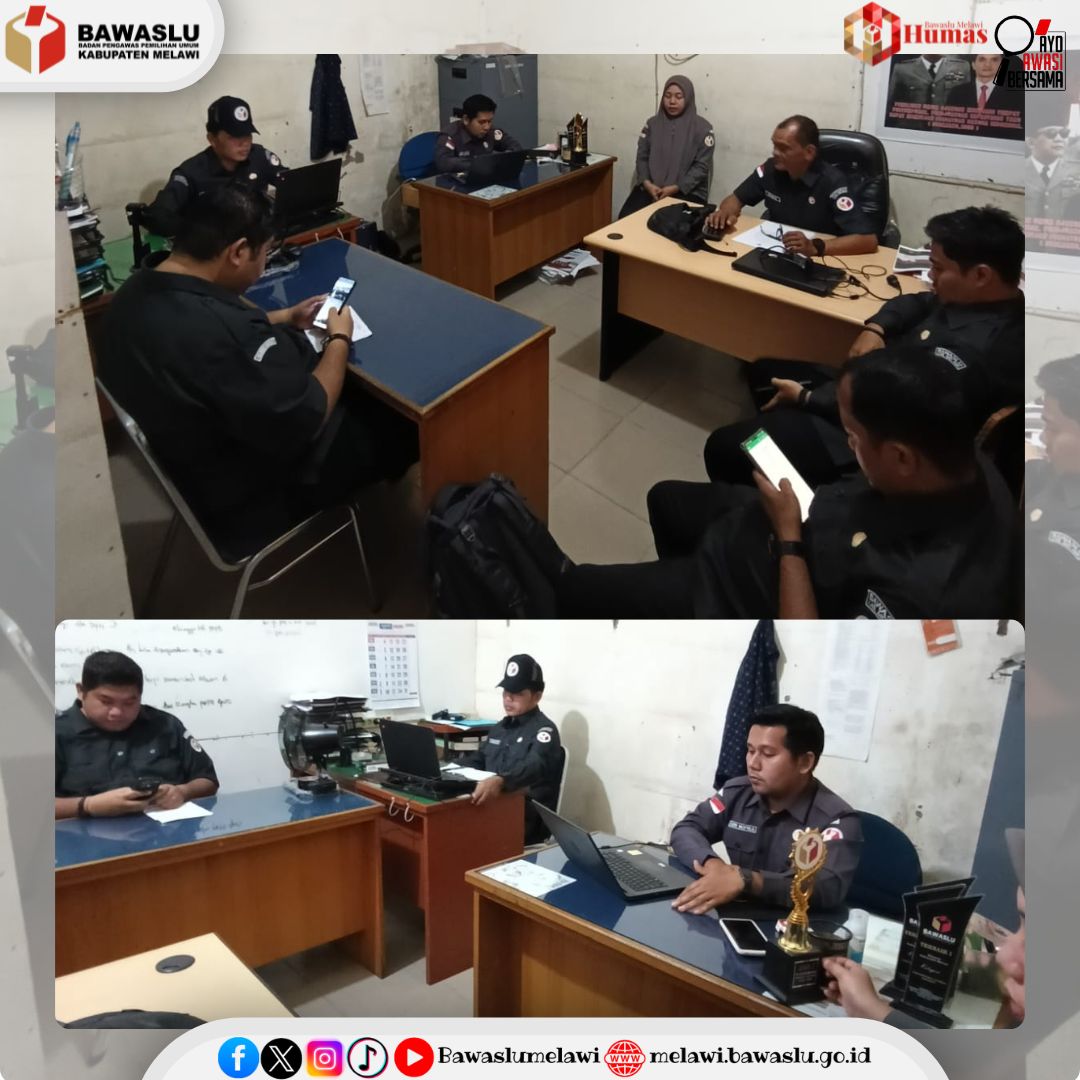 Bawaslu Kabupaten Melawi melalui Kordiv. HP2H Gelar Rapat Internal Bahas Indikator Kinerja Utama (IKU)