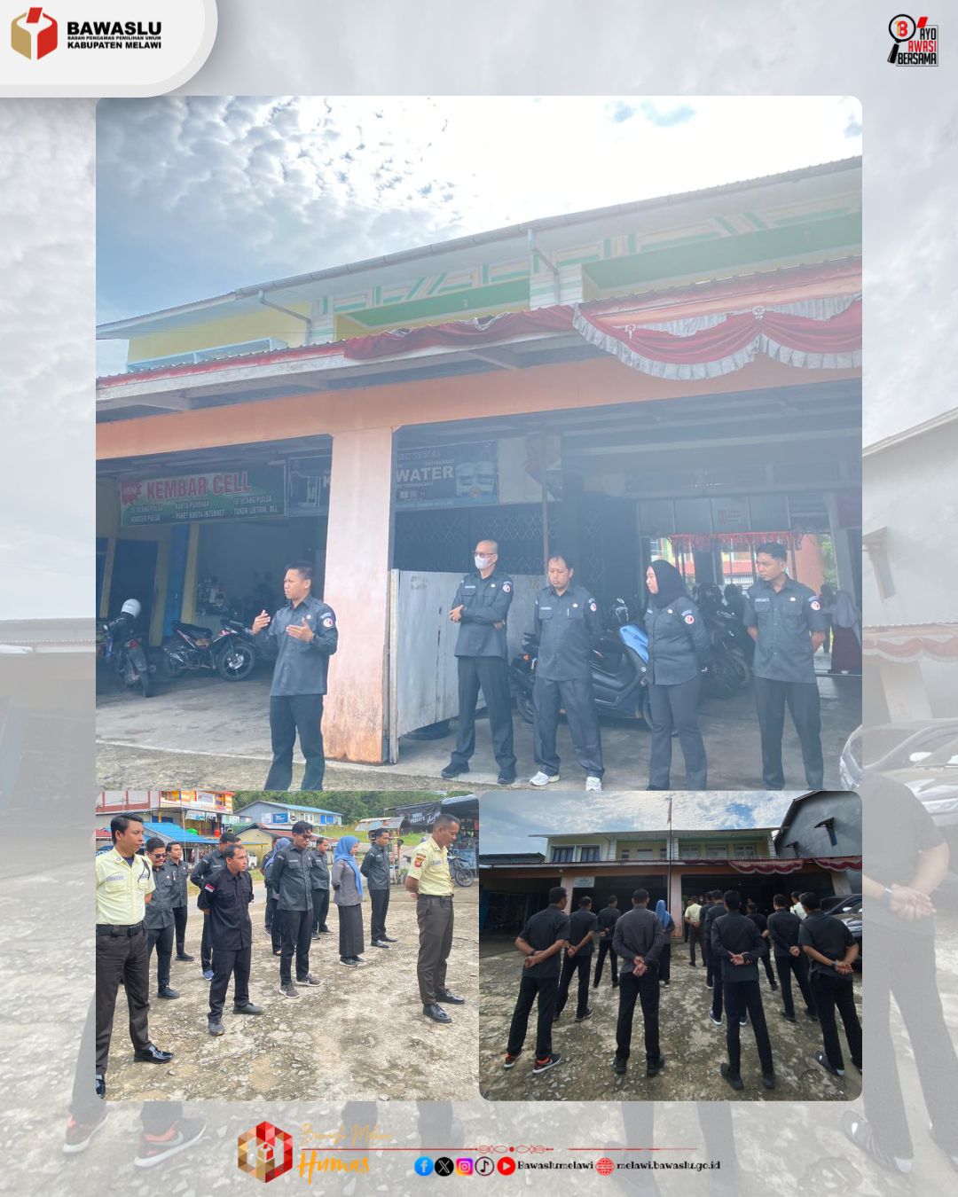 Bawaslu Kabupaten Melawi Gelar Apel Rutin, Tekankan Tetap Patuhi dengan memperhatikan perintah Surat Edaran Ketua Bawaslu Republik Indonesia dalam mewujudkan kedisiplinan para Pegawai ASN dan Jajaran yang ada di Bawaslu Kabupaten Melawi