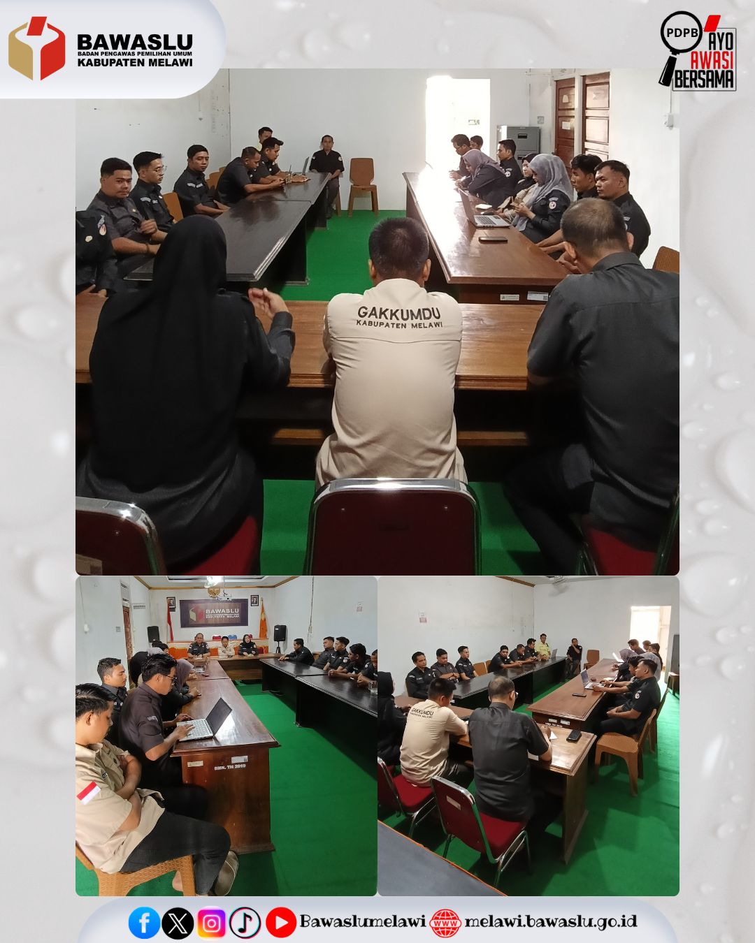 Bawaslu Melawi Gelar Rapat Internal, Tekankan Kedisiplinan Kerja Jajaran Pegawai Bawaslu Kabupaten Melawi