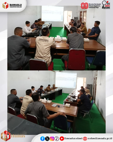 Bawaslu Melawi Gelar Rapat Koordinasi Membahas Perjanjian Kerjasama (PKS) 
