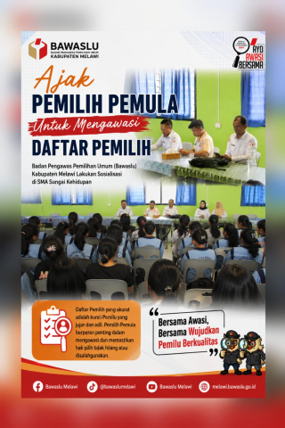 BAWASLU MELAWI AJAK PEMILIH PEMULA AWASI DAFTAR PEMILIH