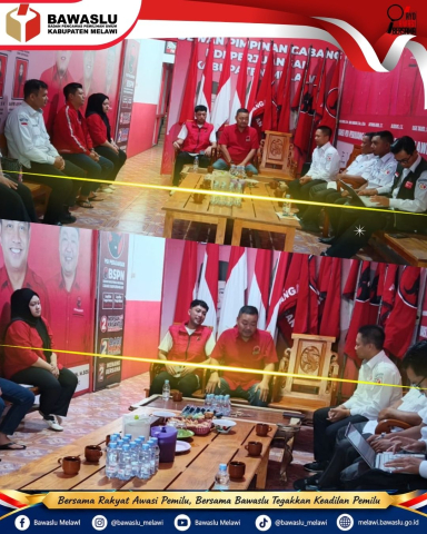Bawaslu Melawi Sambangi DPC PDI Perjuangan, Bahas Putusan MK hingga Pemutakhiran Data Sipol