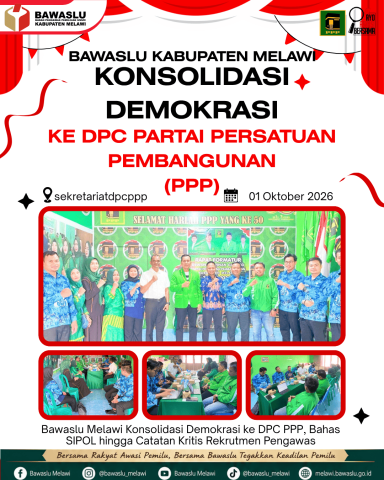 Bawaslu Melawi Konsolidasi Demokrasi ke DPC PPP, 