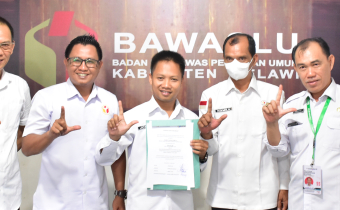 Kunjungan Kerja Kepala Sekretariat Bawaslu Provinsi Kalimantan Barat, Dalam Rangka membahas kerjasama Program Gerakan Terpadu Desa Sadar Pemilu (Gardu Sadar Pemilu)