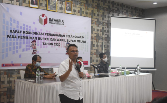 BAWASLU MELAWI MENGGELAR RAPAT KOORDINASI PENANGANAN PELANGGARAN