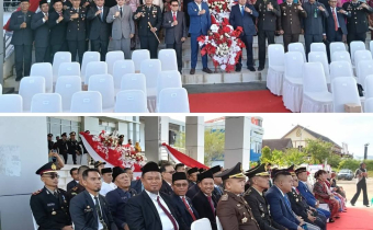 Ketua Bawaslu Melawi Menghadiri Upacara Bhayangkara