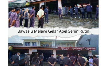 Bawaslu Melawi Gelar Apel Senin Rutin