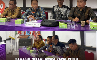 Bawaslu Kabupaten Melawi Awasi Rapat Pleno Terbuka PDPB