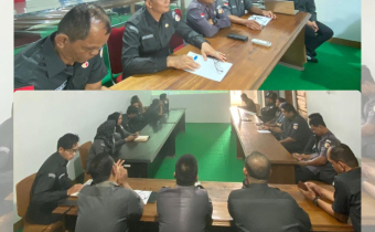 Bawaslu Kabupaten Melawi gelar Rapat Internal membahas persiapan dan pemantapan Pembuatan Video Simulasi Sidang Penanganan Pelanggaran administrasi pemilu yang ada di Bawaslu