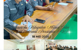 Bawaslu Kabupaten Melawi Gelar Rapat Internal Seluruh Jajaran Bawaslu Kabupaten Melawi untuk Persiapan dan Pemantapan Pelaksanaan Kegiatan Pendidikan Pengawas Partisipatif (P2P) Tahun 2026