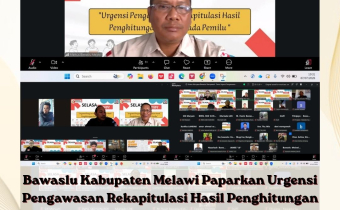 Bawaslu Kabupaten Melawi Paparkan Materi Tentang Urgensi Pengawasan Rekapitulasi Hasil Penghitungan Suara dalam Giat Selasa Menyapa