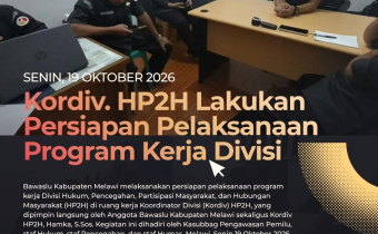 Kordiv. HP2H Lakukan Persiapan Pelaksanaan Program Kerja Divisi